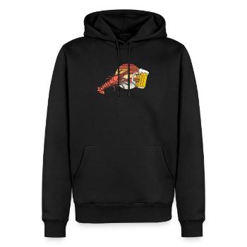 Lustige Hummer eröffnen Getränke Urlaub - Männer Premium Bio Hoodie - Schwarz - Vorne - Nico (187cm)