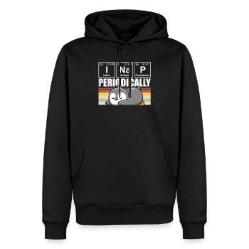 Humorous Introverts Sleeping Enthusiasts Graphic - Men’s Premium Organic Hoodie - black - Front - Nico (187cm)
