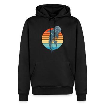 Dolphin Devotee Environmentalist Conservationists - Men’s Premium Organic Hoodie - black - Front - Nico (187cm)