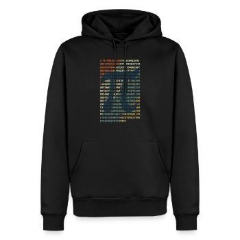 Vintage Pi Algebraische Gleichungen Enthusiasten - Männer Premium Bio Hoodie - Schwarz - Vorne - Nico (187cm)