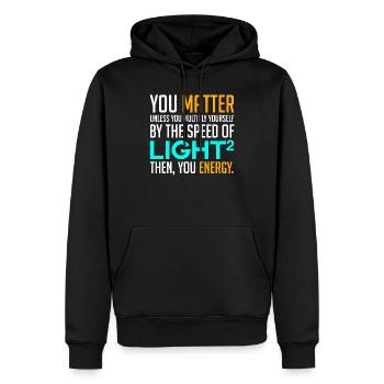 Vintage Scientific Diskussionen verzweifelt - Männer Premium Bio Hoodie - Schwarz - Vorne - Nico (187cm)