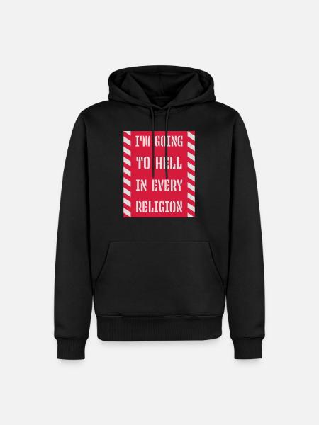 Going to Hell - Men’s Premium Organic Hoodie - black