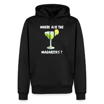 Where are the Magarita Geschenk Junggeselleabschie - Männer Premium Bio Hoodie - Schwarz - Vorne - Nico (187cm)