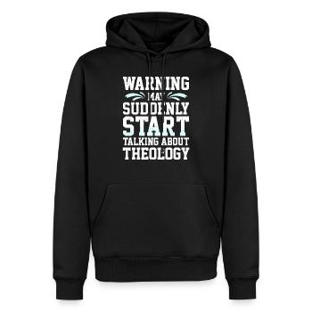 Inspiring Fighting Prayer Uplifting Theologists - Men’s Premium Organic Hoodie - black - Front - Nico (187cm)