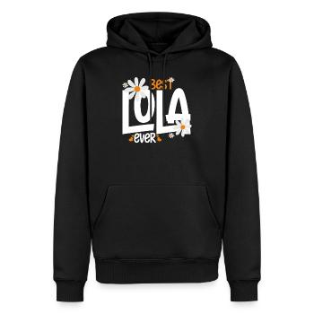 Novelty Lola's Grandmother Nan Nanny Filipino - Men’s Premium Organic Hoodie - black - Front - Nico (187cm)
