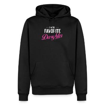 Humoristique Préféré Le plus aimé Cher Favori - Sweat à capuche Premium bio Homme - noir - Devant - Nico (187cm)