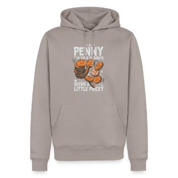 Nouveauté Penny pour vos pensées Sarcastique - Sweat à capuche Premium bio Homme - taupe - Devant - Nico (187cm)
