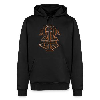 Ich bin Alpha und Omega Jesus Christus Hoffnung Religiös - Männer Premium Bio Hoodie - Schwarz - Vorne - Nico (187cm)
