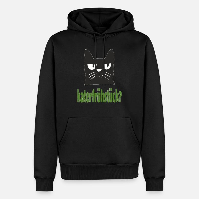 katerfrühstück - Männer Premium Bio Hoodie - Schwarz