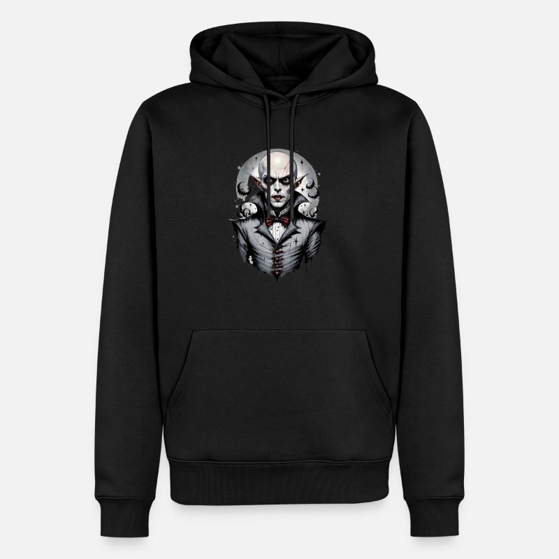 Ein lächelnder Vampir 5 - Männer Premium Bio Hoodie - Schwarz