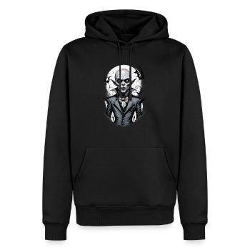 Ein lächelnder Vampir 7 - Männer Premium Bio Hoodie - Schwarz - Vorne - Nico (187cm)