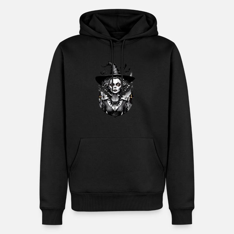 sorcière classique 26 - Sweat à capuche Premium bio Homme - noir