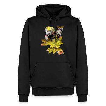 Josefine + Finn Herbst - Männer Premium Bio Hoodie - Schwarz - Vorne - Nico (187cm)