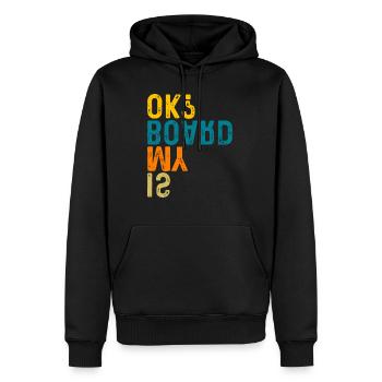 Skateur Ma planche est-elle en bon état ? Skateboard Skater - Sweat à capuche Premium bio Homme - noir - Devant - Nico (187cm)