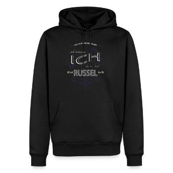 bday lieblingshund terrier bluthund bullterrier - Männer Premium Bio Hoodie - Schwarz - Vorne - Nico (187cm)