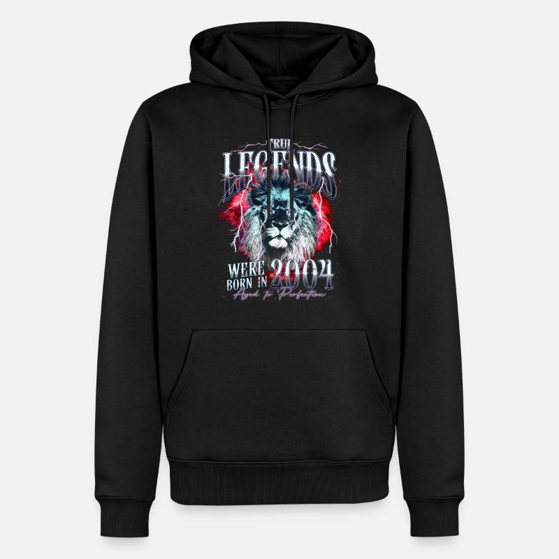 Legenden wurden 2004 geboren - Männer Premium Bio Hoodie - Schwarz