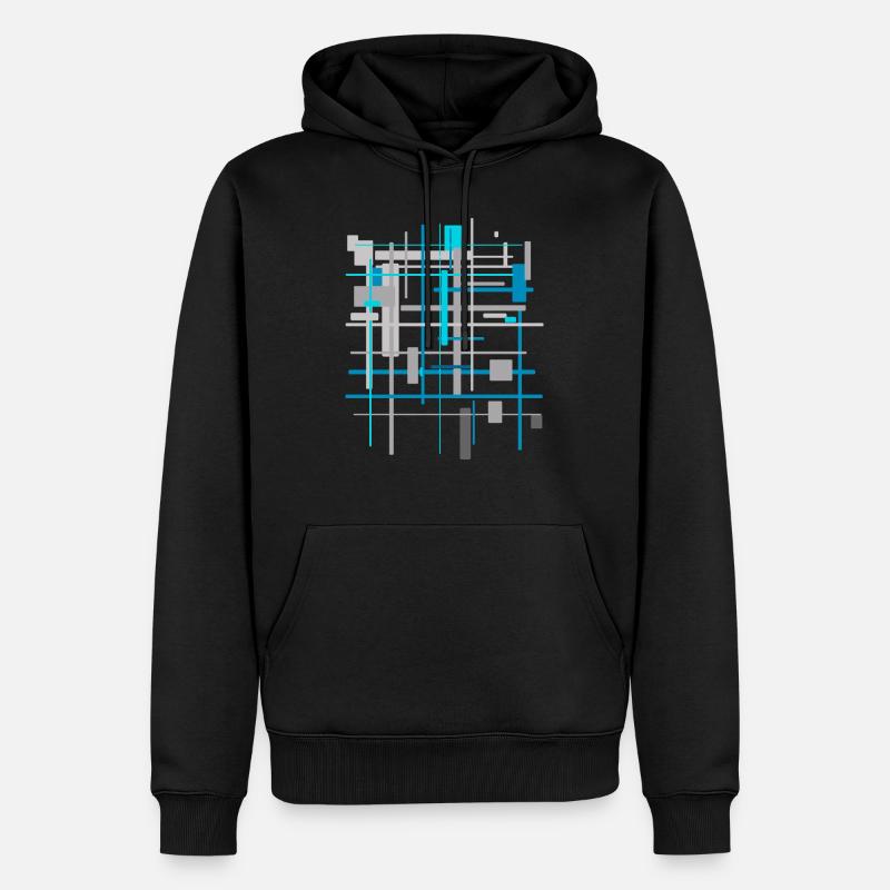 Modèles d’architecture - Sweat à capuche Premium bio Homme - noir