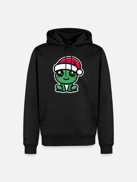 Christmas Frog - Men’s Premium Organic Hoodie - black