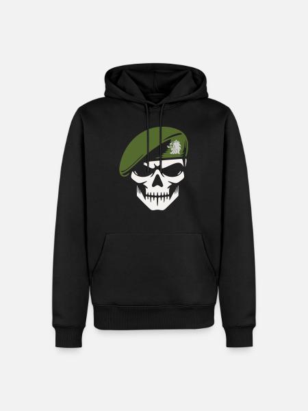 Army - Men’s Premium Organic Hoodie - black