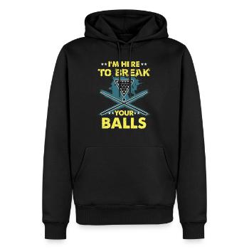 Billardspieler Geschenk Billard Queue Billardtisch - Männer Premium Bio Hoodie - Schwarz - Vorne - Nico (187cm)