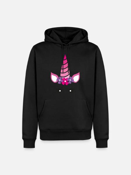 unicorn - Men’s Premium Organic Hoodie - black