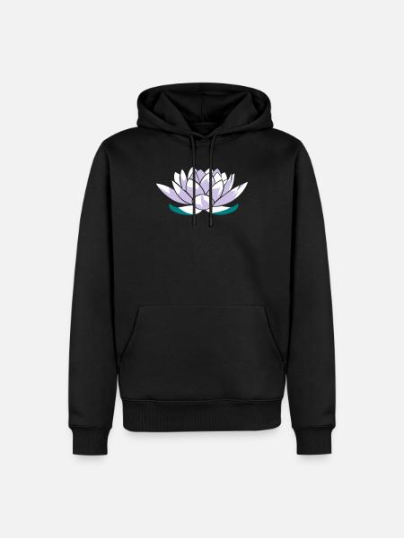 Lotus - Men’s Premium Organic Hoodie - black