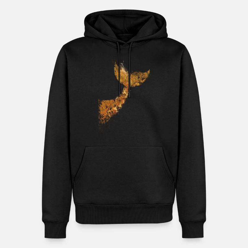 Baleine - Queue de baleine - Sweat à capuche Premium bio Homme - noir