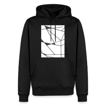 Dit - Sweat à capuche Premium bio Homme - noir - Devant - Nico (187cm)