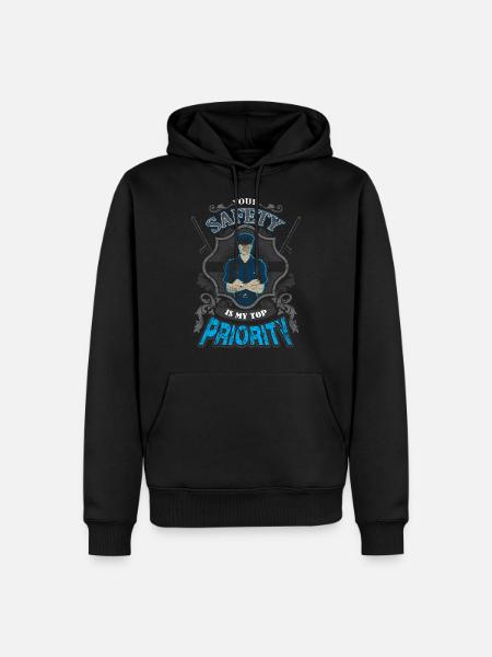 Sicherheitsdienst - Security - Männer Premium Bio Hoodie - Schwarz