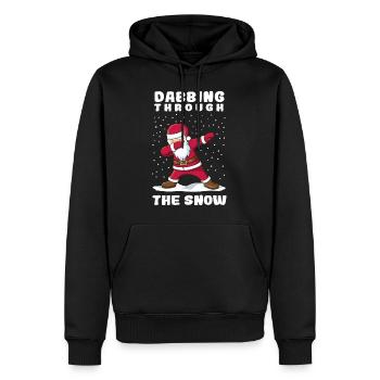 dabbing nikolaus - Männer Premium Bio Hoodie - Schwarz - Vorne - Nico (187cm)