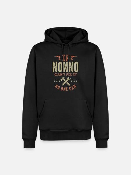 Nonno Can't Fix It - Men’s Premium Organic Hoodie - black