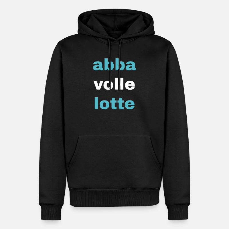 mais plein lotte - Sweat à capuche Premium bio Homme - noir