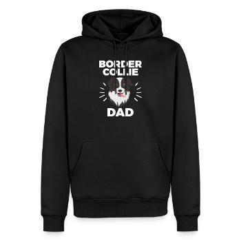 Border Collie Dad - pour les hommes et les garçons qui sont - Sweat à capuche Premium bio Homme - noir - Devant - Nico (187cm)