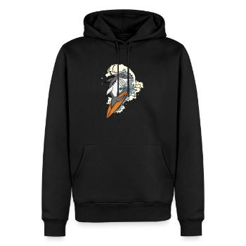 Surfen Surfbrett Hai Wellenreiten Welle Kitesurfen - Männer Premium Bio Hoodie - Schwarz - Vorne - Nico (187cm)