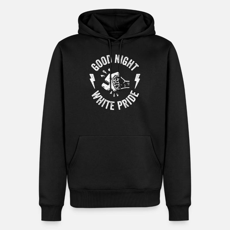 Bonne nuit blanche - Sweat à capuche Premium bio Homme - noir
