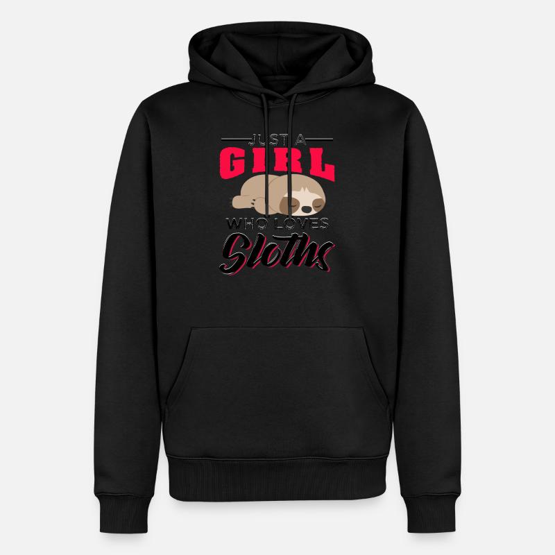 Funny Sloth Quotes - Männer Premium Bio Hoodie - undefined