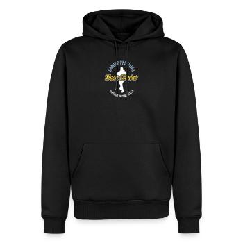Buen Camino Primitivo Santiago de Compostela - Männer Premium Bio Hoodie - Schwarz - Vorne - Nico (187cm)