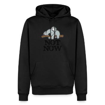 Not Now Koala Life - Men’s Premium Organic Hoodie - black - Front - Nico (187cm)
