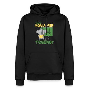 Highly Koala-fied Teacher - Männer Premium Bio Hoodie - Schwarz - Vorne - Nico (187cm)