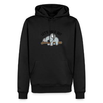Koala mignon nous allons traîner un cadeau de koala - Sweat à capuche Premium bio Homme - noir - Devant - Nico (187cm)