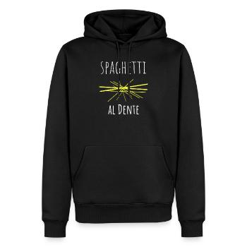 Spaghetti Pasta Nudeln Geschenk - Männer Premium Bio Hoodie - Schwarz - Vorne - Nico (187cm)