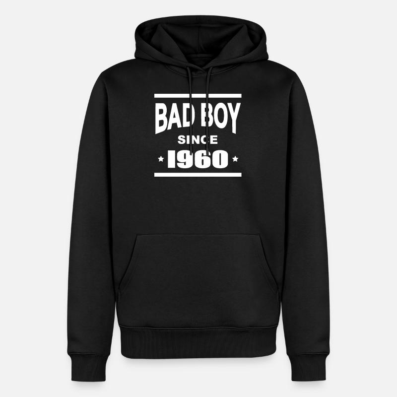 Bad boy since 1960 - Sweat à capuche Premium bio Homme - noir