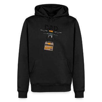 Dad The Drone Master - Männer Premium Bio Hoodie - Schwarz - Vorne - Nico (187cm)