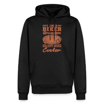 Ich Bin Ein Biker Opa Motorrad Fahrer Geschenk - Männer Premium Bio Hoodie - Schwarz - Vorne - Nico (187cm)