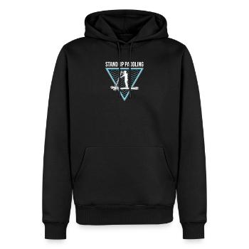 Stand Up Paddling surf à cheval pagaie cadeau - Sweat à capuche Premium bio Homme - noir - Devant - Nico (187cm)