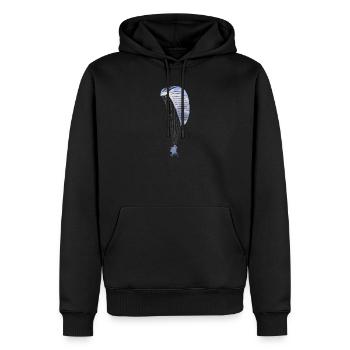 Paraglider paraglider pilot - Men’s Premium Organic Hoodie - black - Front - Nico (187cm)