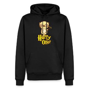 HARRY OTTER Seeotter Geschenk Für Tierpflegerin - Männer Premium Bio Hoodie - Schwarz - Vorne - Nico (187cm)