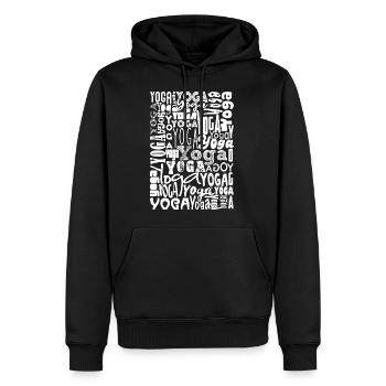 Yoga Yoga Yoga Yoga - Männer Premium Bio Hoodie - Schwarz - Vorne - Nico (187cm)