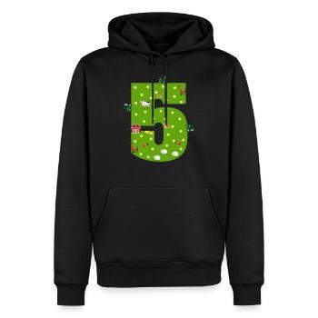 5. Geburtstag Junge Mädchen 5 Jahre Bauer Landwirt - Männer Premium Bio Hoodie - Schwarz - Vorne - Nico (187cm)