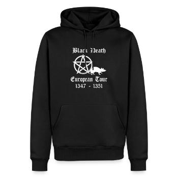 Black Death European Tour Funny Band Tour History - Men’s Premium Organic Hoodie - black - Front - Nico (187cm)
